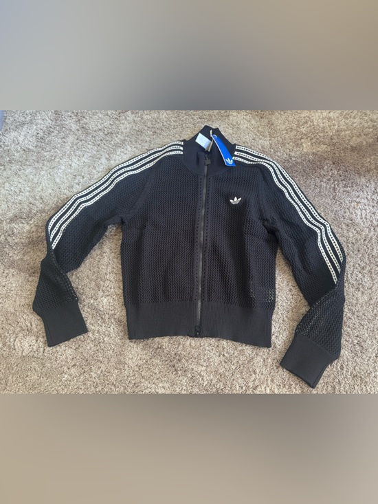 adidas Sweaters - Adidas KNITTED CROCHET FIREBIRD TRACK TOP